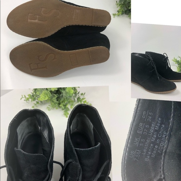 Franco Sarto Acquire - black Suede Booties size 7.5 - Picture 6 of 8